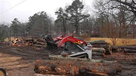 how to move logs with a skid steer|Skid Steer Moving Logs .